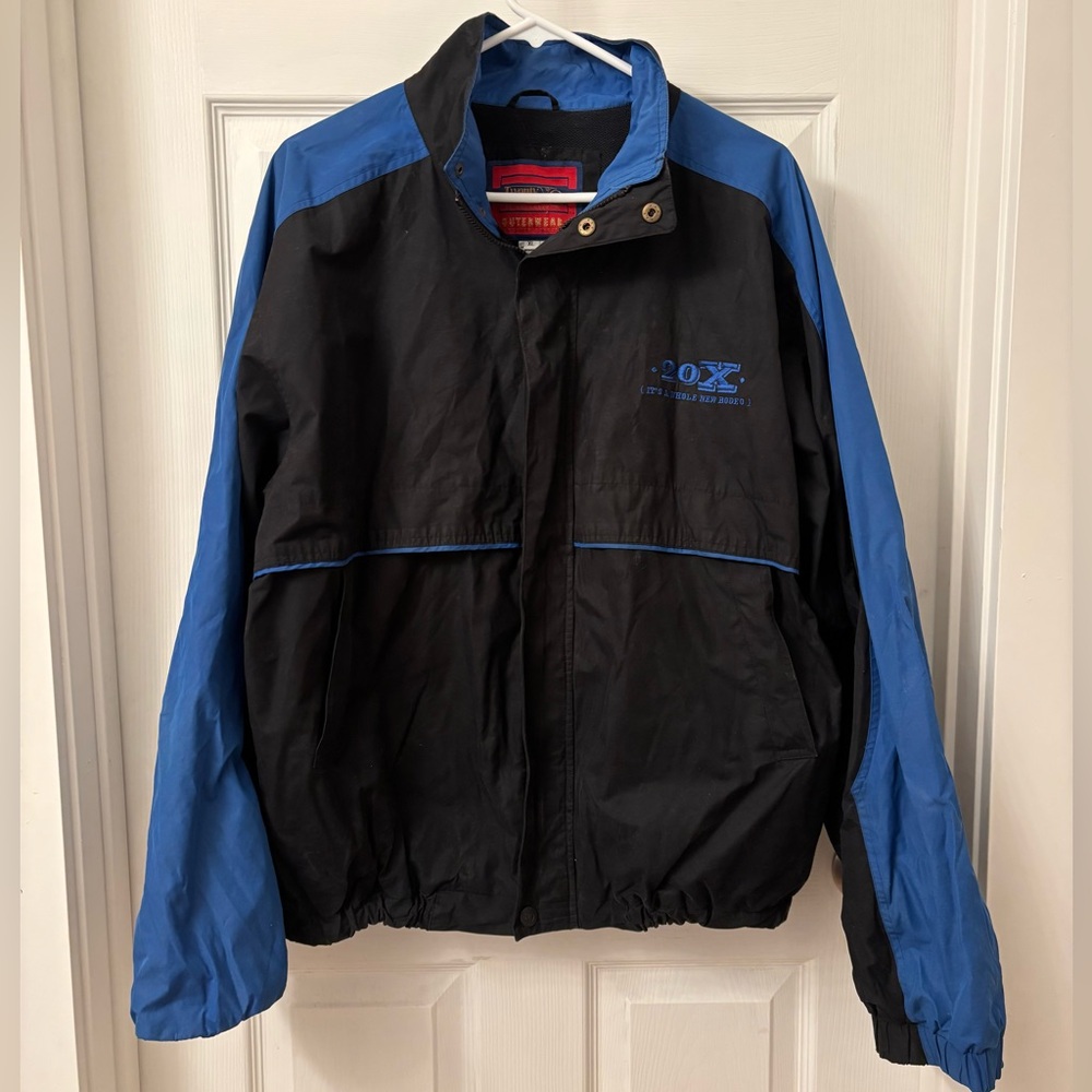Men's Twenty X Wrangler Retro Black and Blue Rodeo Jacket size XL